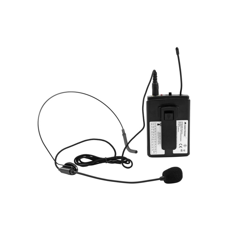 OMNITRONIC WAMS-65BT Bodypack Transmitter incl. Headset - 2 OMNITRONIC WAMS-65BT Bodypack Transmitter incl. Headset - 2