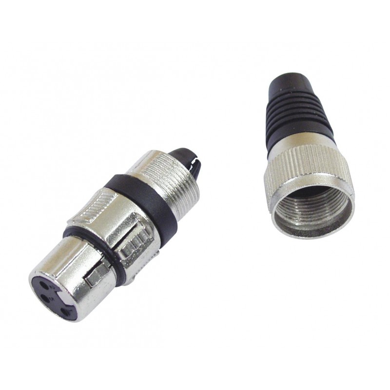 OMNITRONIC XLR socket 3pin bk 10x - 2