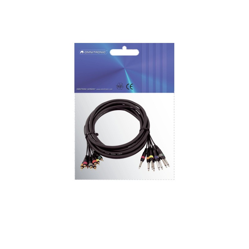 OMNITRONIC Snake cable 8xRCA/8xJack mono 15m - 2 OMNITRONIC Snake cable 8xRCA/8xJack mono 15m - 2