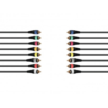 OMNITRONIC Snake cable 8xRCA/8xRCA 15m - 1