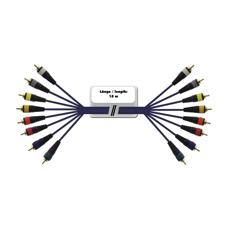 OMNITRONIC Snake cable 8xRCA/8xRCA 15m - 5 OMNITRONIC Snake cable 8xRCA/8xRCA 15m - 5