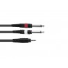 OMNITRONIC Adaptercable 3.5 Jack/2xJack 1.5m bk - 1