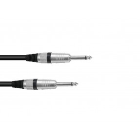 OMNITRONIC Jack cable 6.3 mono 1.5m bk ROAD - 1