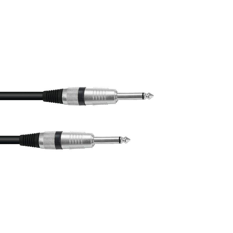 OMNITRONIC Jack cable 6.3 mono 1.5m bk ROAD - 1