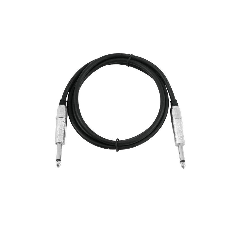 OMNITRONIC Jack cable 6.3 mono 1.5m bk ROAD - 2