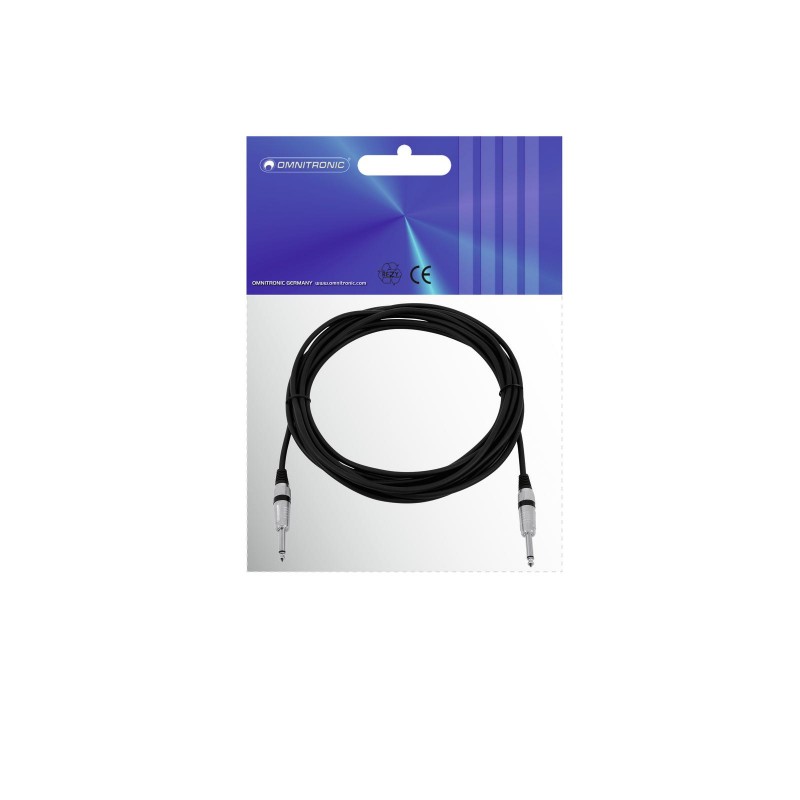 OMNITRONIC Jack cable 6.3 mono 6m bk ROAD - 3 OMNITRONIC Jack cable 6.3 mono 6m bk ROAD - 3