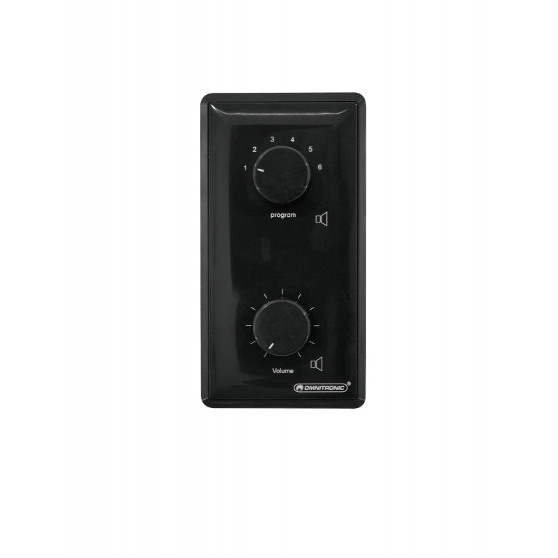 OMNITRONIC PA Vol Contr/Prog Select 5W mono bk - 1 OMNITRONIC PA Vol Contr/Prog Select 5W mono bk - 1