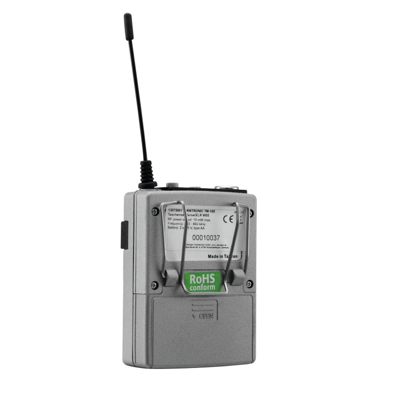 OMNITRONIC TM-105 Transmitter Set XLR WAMS-05 - 3 OMNITRONIC TM-105 Transmitter Set XLR WAMS-05 - 3