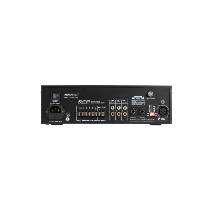 OMNITRONIC CPE-60P PA Mixing Amplifier - 5