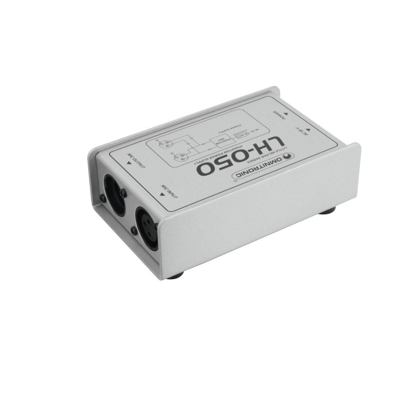 OMNITRONIC LH-050 Phantom Power Adapter - 2 OMNITRONIC LH-050 Phantom Power Adapter - 2
