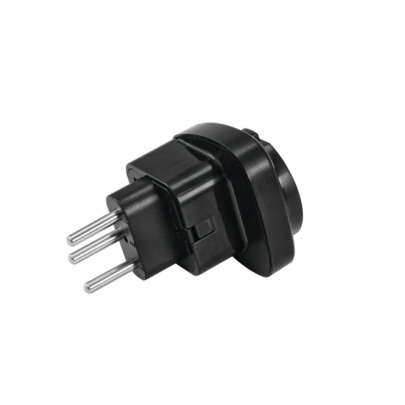 OMNITRONIC Adapter EU/CH Plug 10A bk - 1