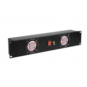 OMNITRONIC Front Panel Z-19 with 2 Fans wired 2U - 1