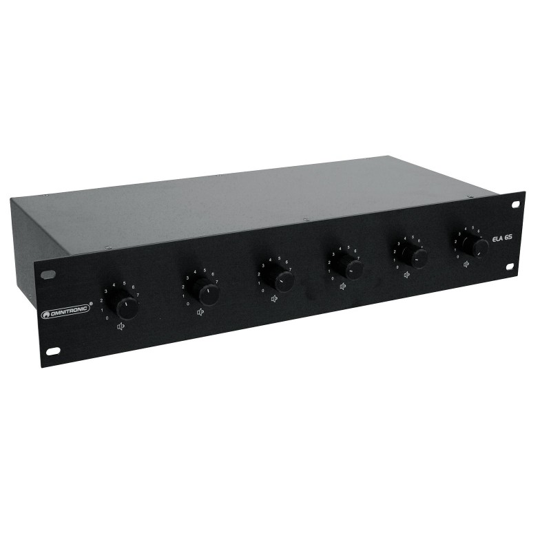 OMNITRONIC PA 6-Zone Stereo Vol-Cont45W bk - 2