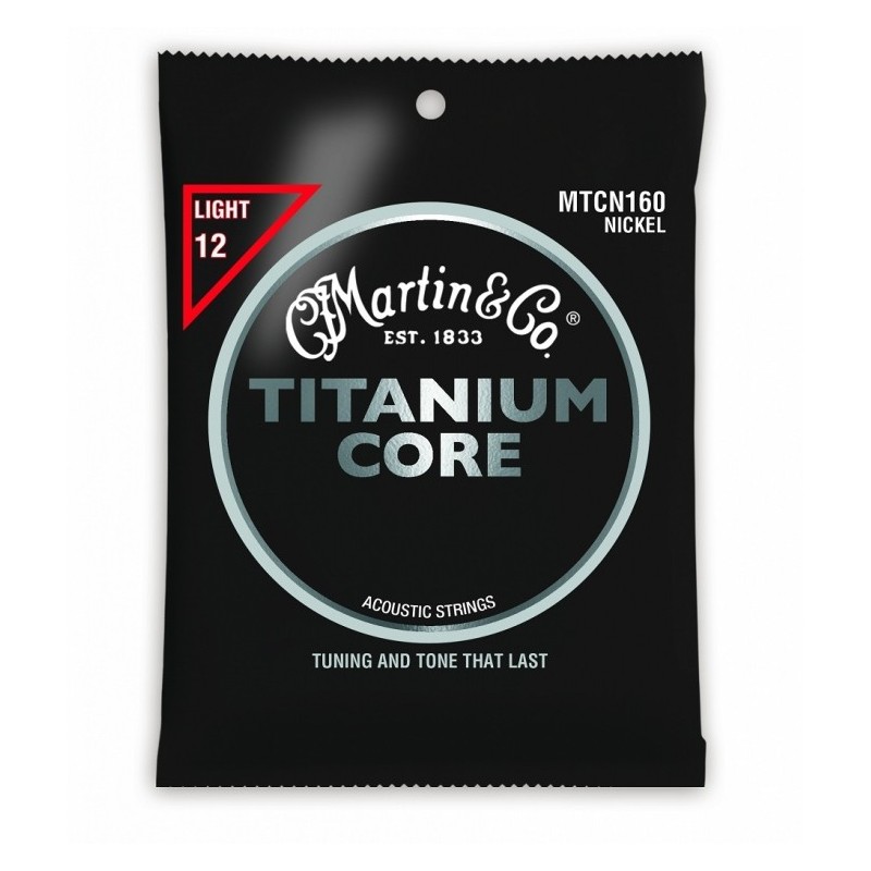 MARTIN MTCN160sls12cdz Titanium Core  - struny do git. akustycznej