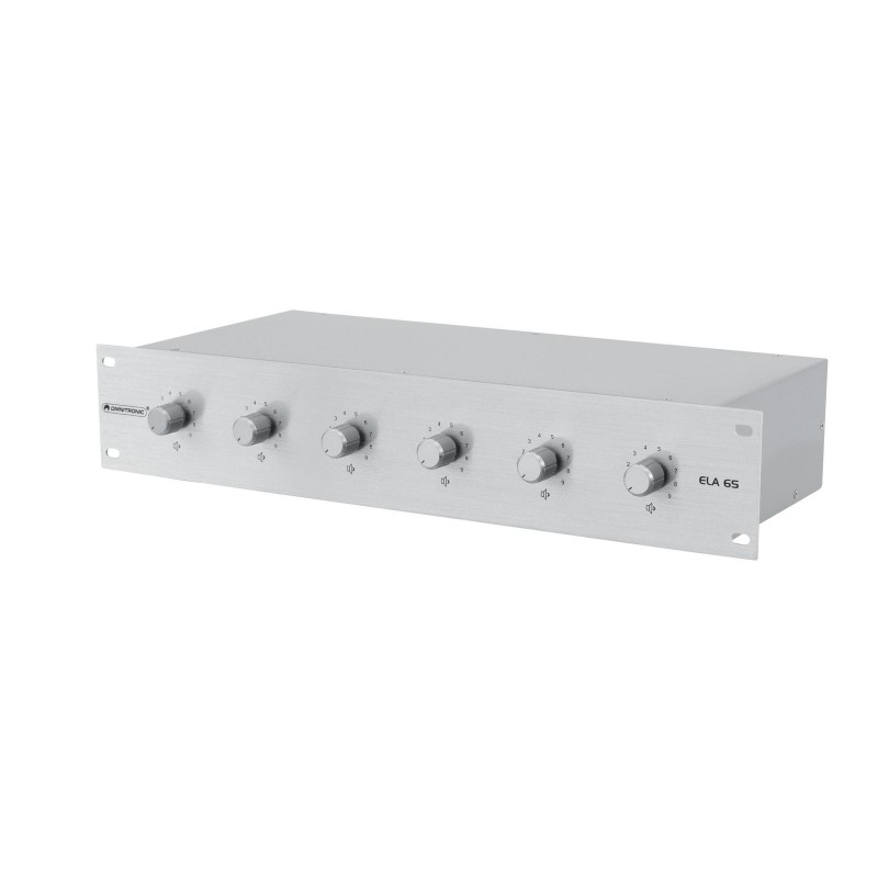 OMNITRONIC PA 6-zone stereo vol cont45W sil - 1