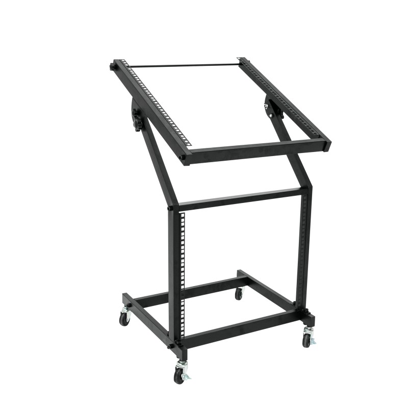 OMNITRONIC Rack Stand 12U/10U adjustable on Wheels - 1 OMNITRONIC Rack Stand 12U/10U adjustable on Wheels - 1