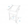 OMNITRONIC Rack Stand 12U/10U adjustable on Wheels - 5 OMNITRONIC Rack Stand 12U/10U adjustable on Wheels - 5