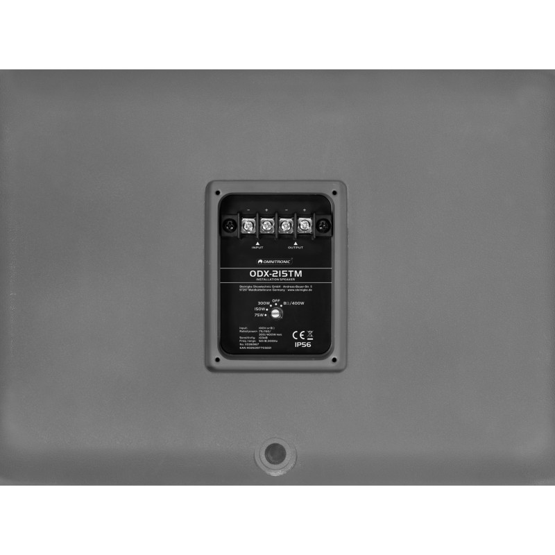OMNITRONIC ODX-215TM Installation Speaker 100V dark gray - 3