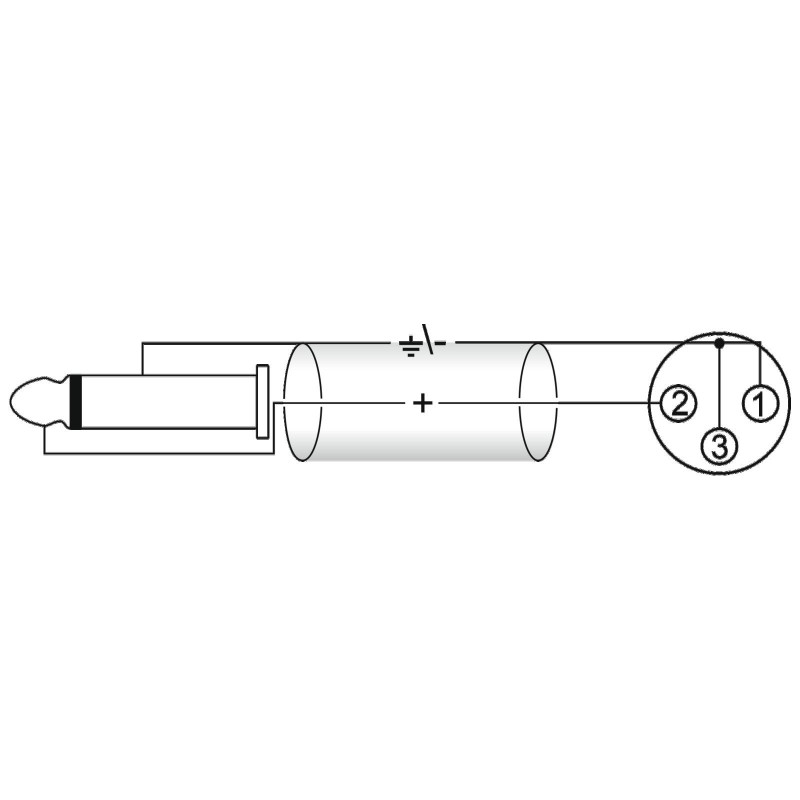 OMNITRONIC Adaptercable XLR(F)/Jack mono 5m bk - 4