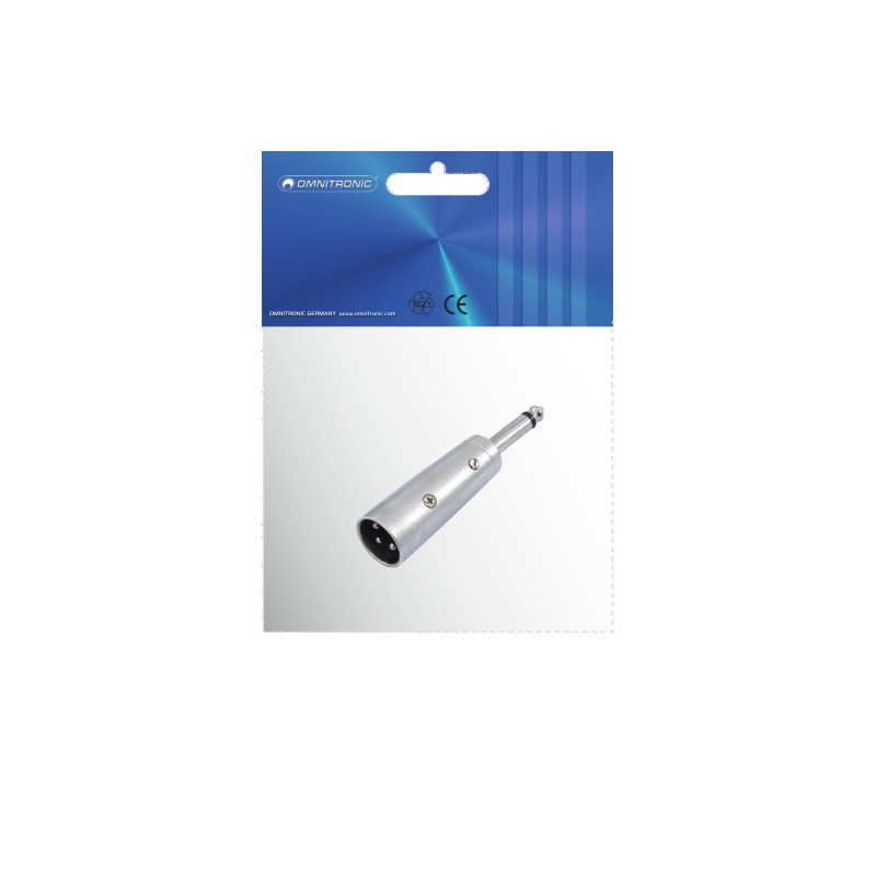 OMNITRONIC Adapter XLR(M)/Jack(M) mono - 2