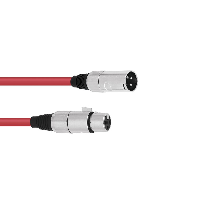 OMNITRONIC XLR cable 3pin 5m rd - 1