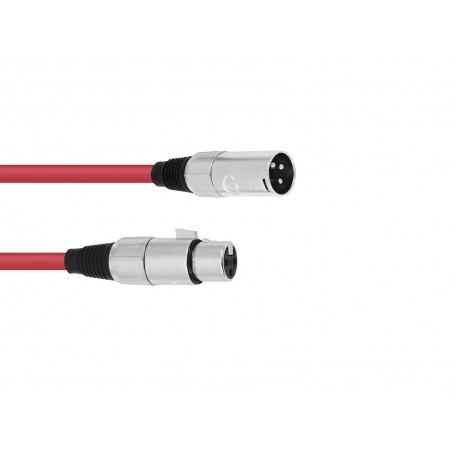 OMNITRONIC XLR cable 3pin 5m rd - 1