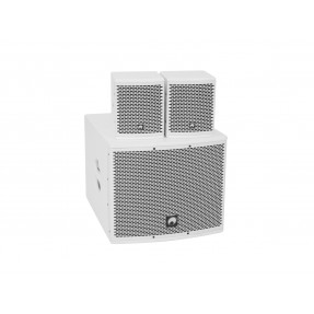 OMNITRONIC Set MOLLY-12A Subwoofer active + 2x MOLLY-6 Top 8 Ohm, white - 1