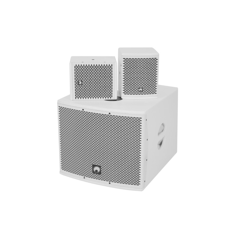 OMNITRONIC Set MOLLY-12A Subwoofer active + 2x MOLLY-6 Top 8 Ohm, white - 2 OMNITRONIC Set MOLLY-12A Subwoofer active + 2x MOLLY-6 Top 8 Ohm, white - 2