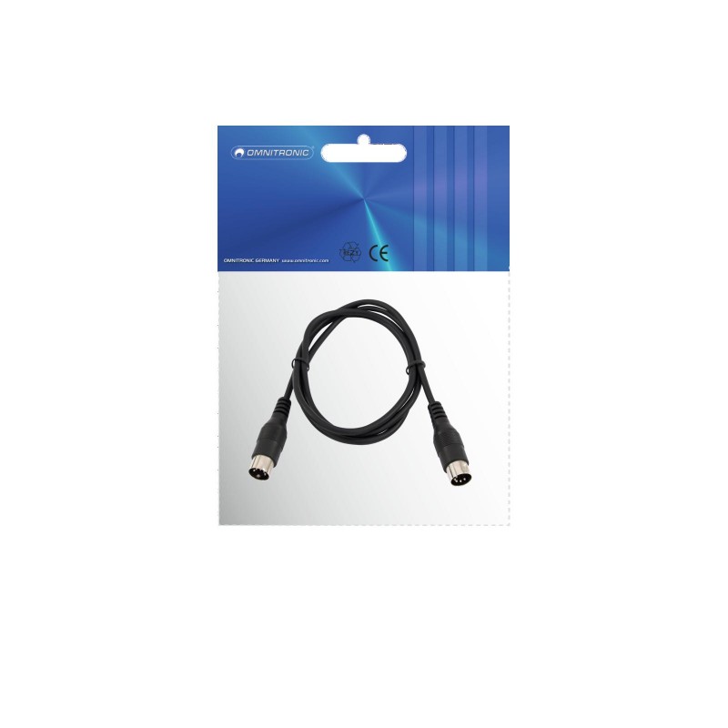 OMNITRONIC DIN cable 5pin MIDI 3m - 3