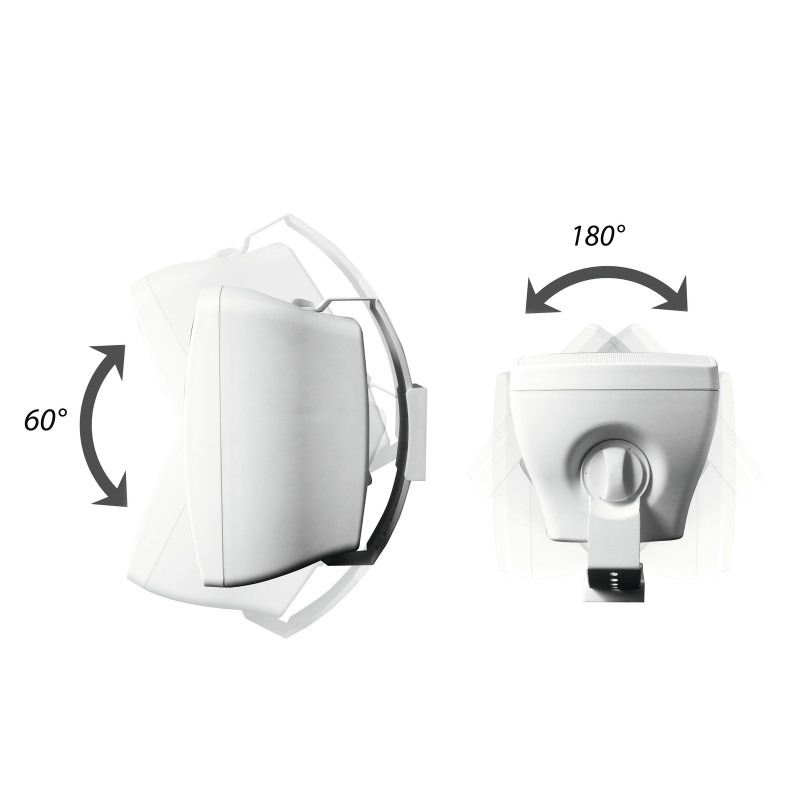 OMNITRONIC OD-5 Wall Speaker 8Ohms white 2x - 3 OMNITRONIC OD-5 Wall Speaker 8Ohms white 2x - 3