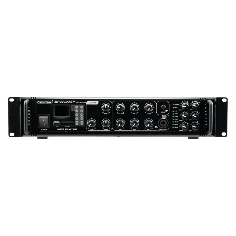 OMNITRONIC MPVZ-120.6P PA Mixing Amp - 2