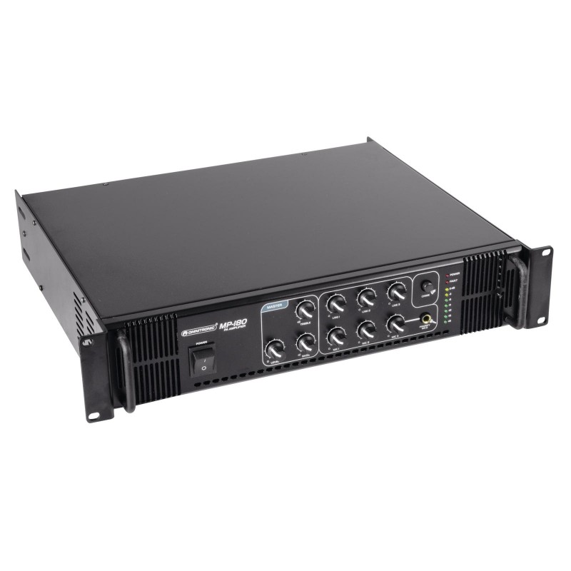 OMNITRONIC MP-180 PA Mixing Amplifier - 2 OMNITRONIC MP-180 PA Mixing Amplifier - 2