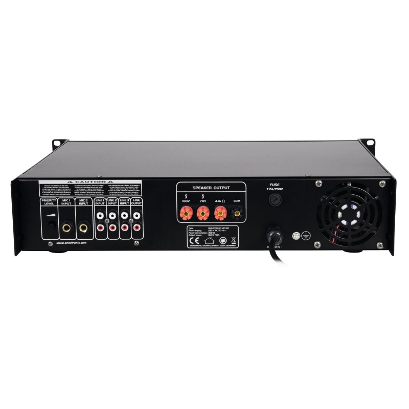 OMNITRONIC MP-180 PA Mixing Amplifier - 4 OMNITRONIC MP-180 PA Mixing Amplifier - 4