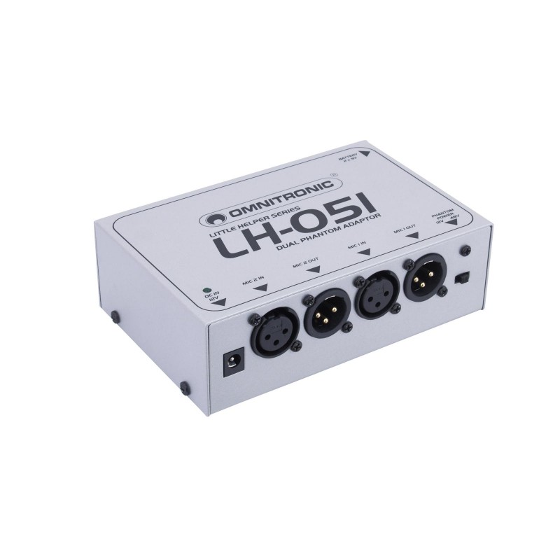 OMNITRONIC LH-051 Dual Phantom Power Adapter - 1