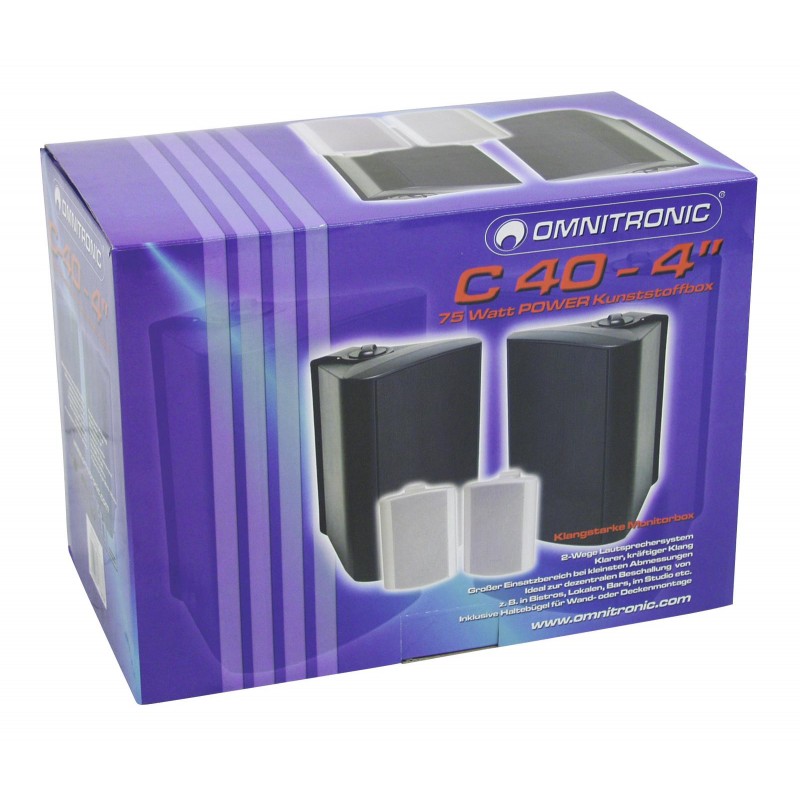 OMNITRONIC C-40 black 2x - 5 OMNITRONIC C-40 black 2x - 5