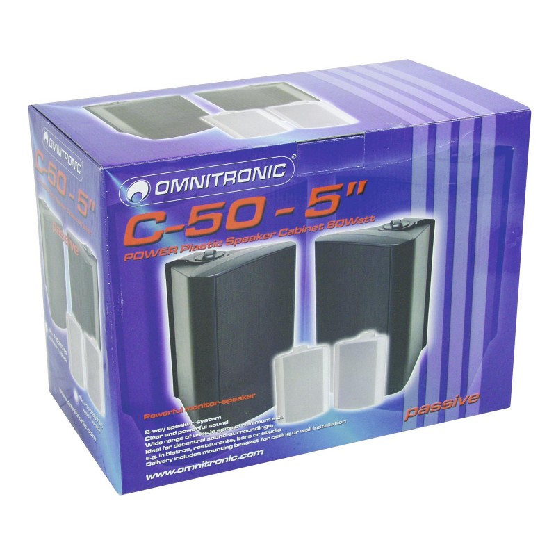 OMNITRONIC C-50 black 2x - 5 OMNITRONIC C-50 black 2x - 5