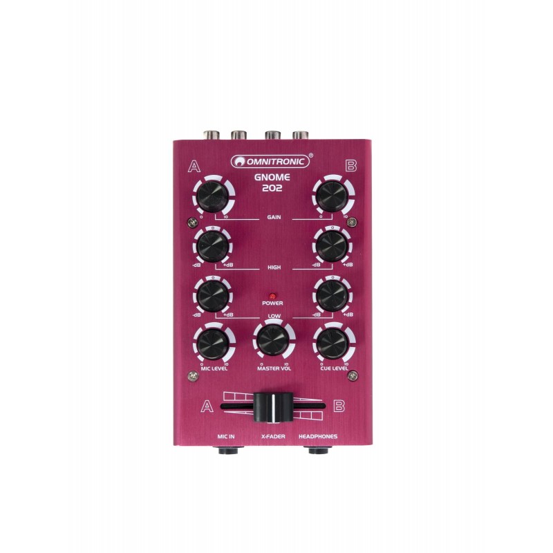 OMNITRONIC GNOME-202 Mini Mixer red - 1 OMNITRONIC GNOME-202 Mini Mixer red - 1