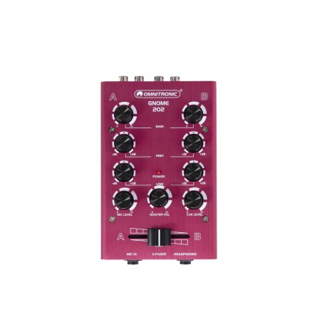 OMNITRONIC GNOME-202 Mini Mixer red - 1