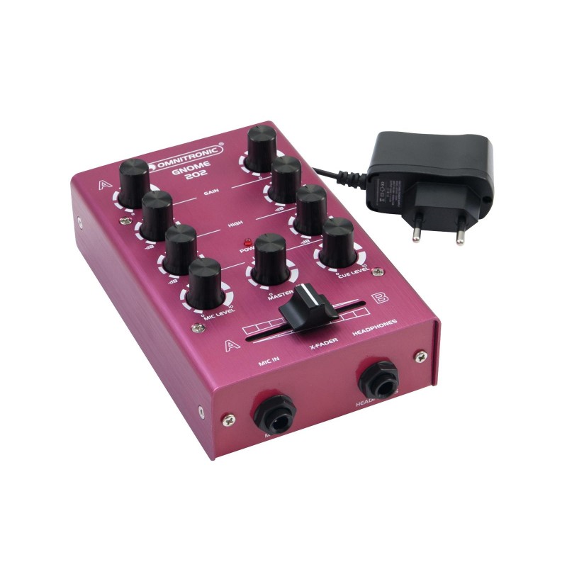 OMNITRONIC GNOME-202 Mini Mixer red - 2 OMNITRONIC GNOME-202 Mini Mixer red - 2
