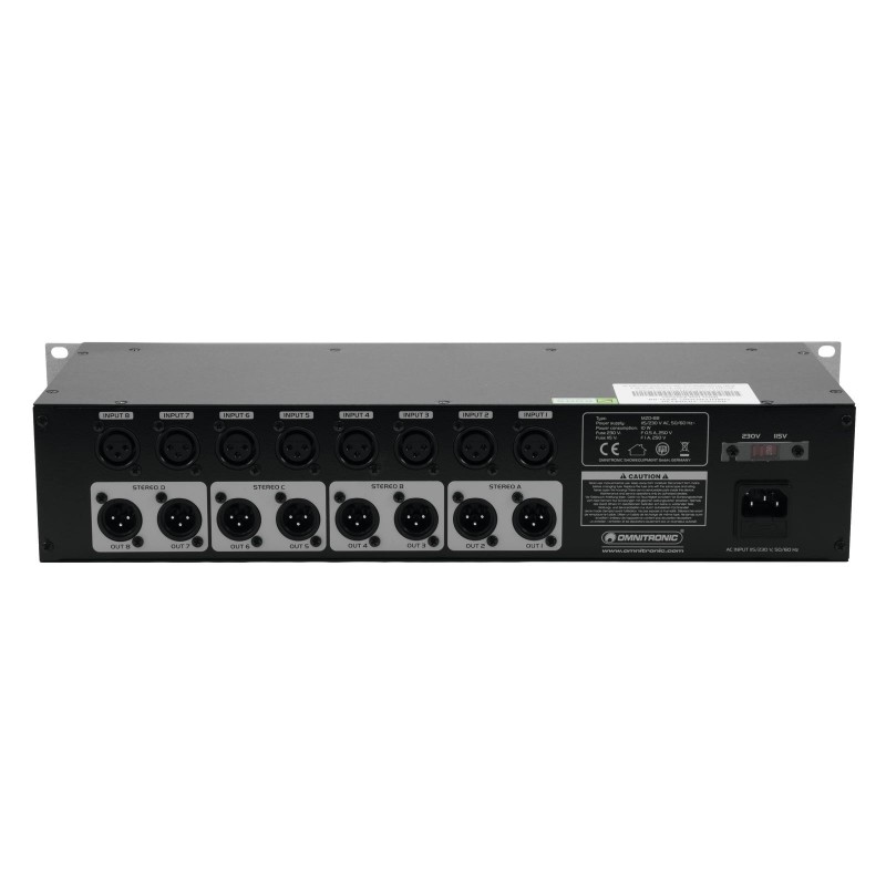 OMNITRONIC MZD-88 Matrix Zone Distributor - 3