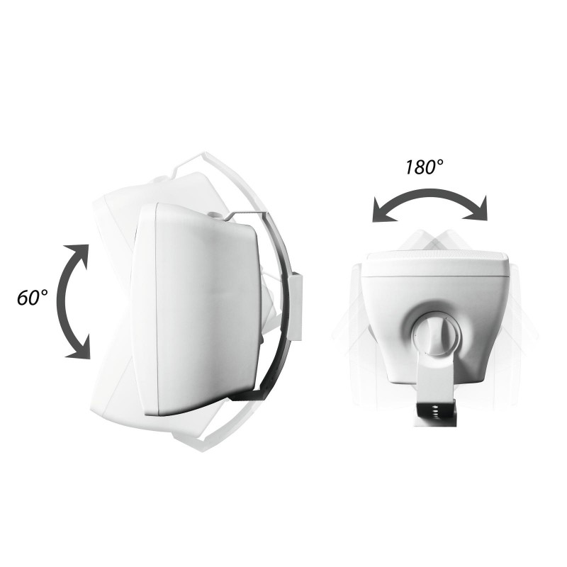 OMNITRONIC OD-4 Wall Speaker 8Ohms black 2x - 4 OMNITRONIC OD-4 Wall Speaker 8Ohms black 2x - 4