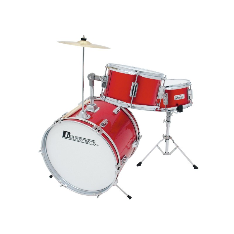 DIMAVERY JDS-203 Kids Drum Set, red - 1