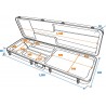 DIMAVERY ABS rectangle case for e-bass, rectangel - 3 DIMAVERY ABS rectangle case for e-bass, rectangel - 3