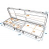 DIMAVERY ABS rectangle case for e-bass, rectangel - 3