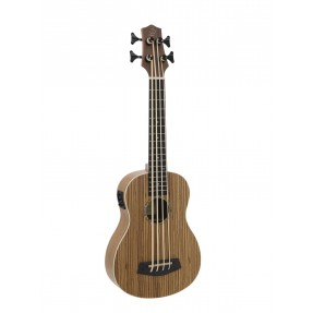 DIMAVERY UK-700 Bass Ukulele, Zebra - 1