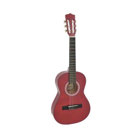 DIMAVERY AC-303 Classical Guitar 1/2, red - 1