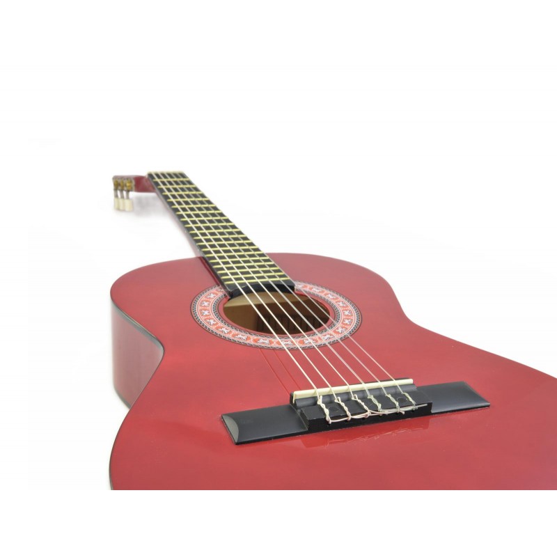 DIMAVERY AC-303 Classical Guitar 1/2, red - 4