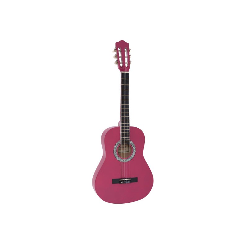 DIMAVERY AC-303 Classical Guitar 3/4, pink - 1