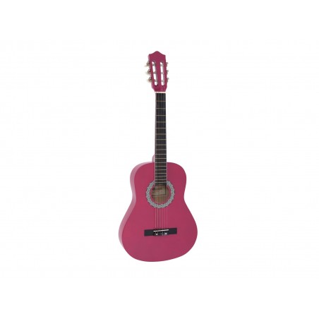 DIMAVERY AC-303 Classical Guitar 3/4, pink - 1