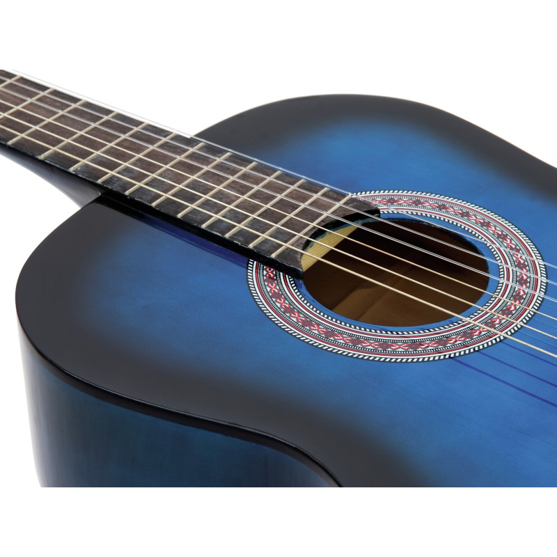 DIMAVERY AC-303 Classical Guitar, Blueburst - 3